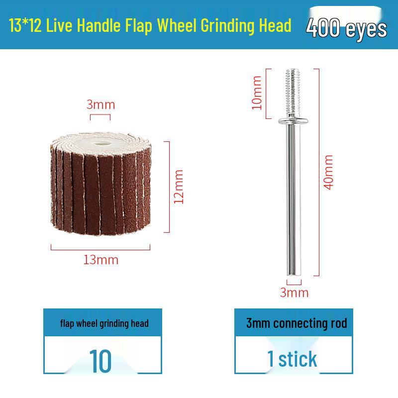 3mm Sandpaper Flap Disc for Metal Grinding, Polishing, and Rust Removal - Electric Grinder Attachment