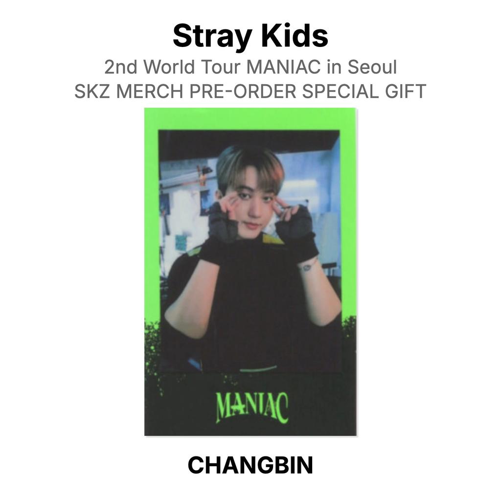 Stray Kids 2nd World Tour MANIAC in Seoul SKZ MERCH PRE-ORDER SPECIAL GIFT Official Photocard