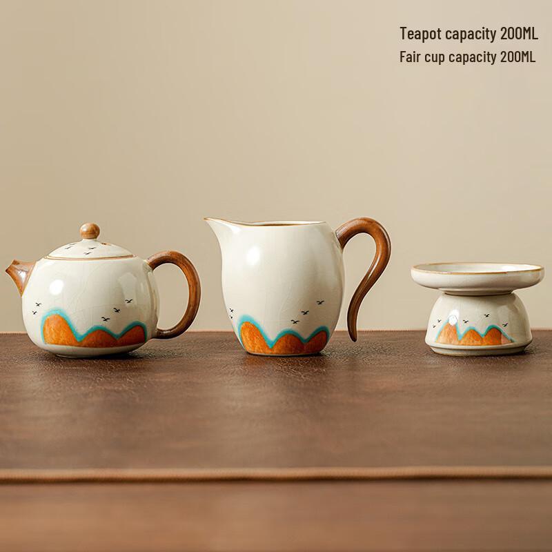 Lainuo Yellow Ru Kiln Tea Set