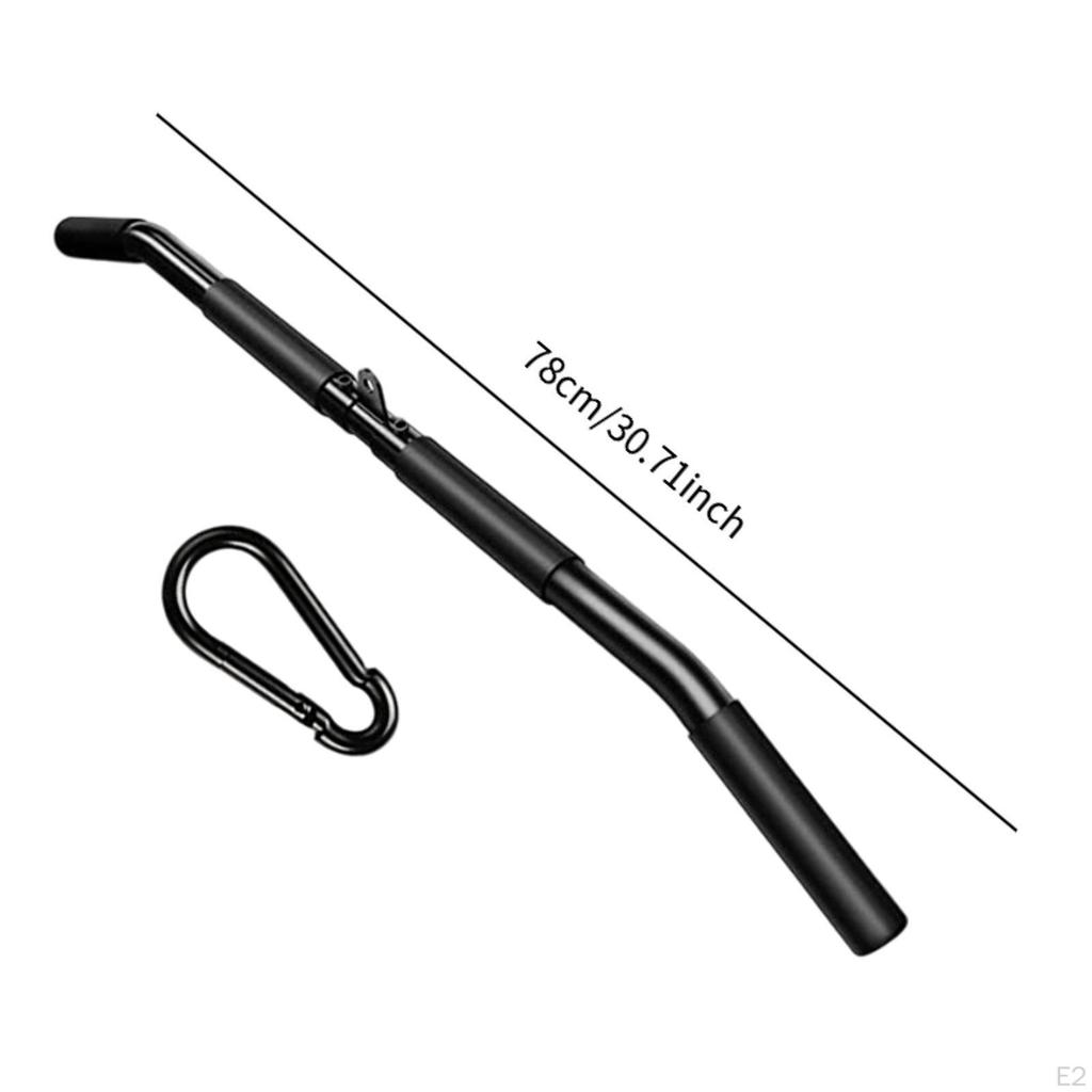 LAT Pulldown Bar, Cable Machine Attachment, Ergonomic with Non-slip Handle, Removable