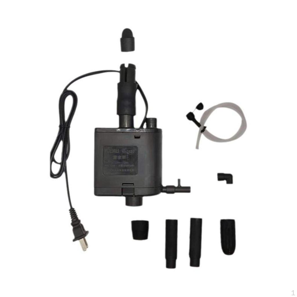 Aquatic habitat purifier, underwater pump, air enrichment, fish container filtration, low noise No
