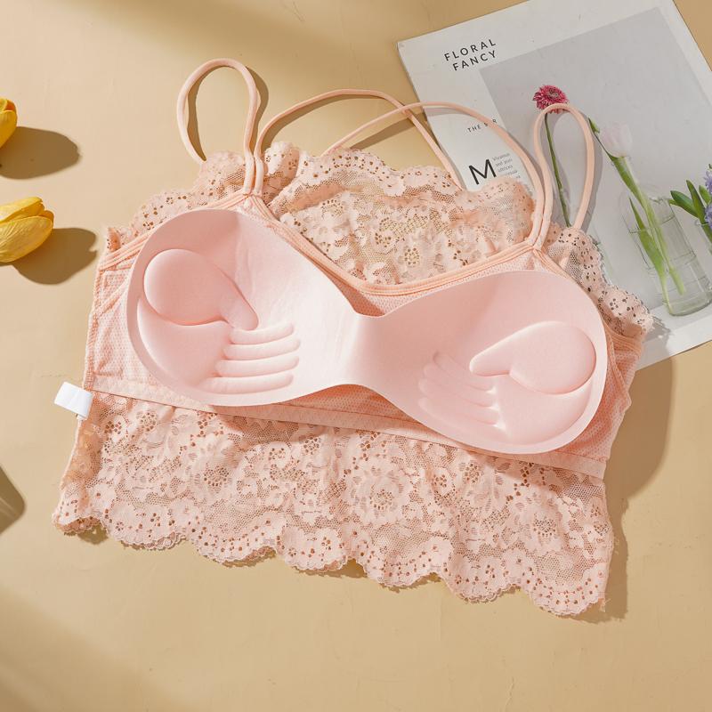 Summer Lace Wrapped Chest Tube Top Sexy Beautiful Back Camisole Women's Outerwear Inner Anti-exposure Underwear