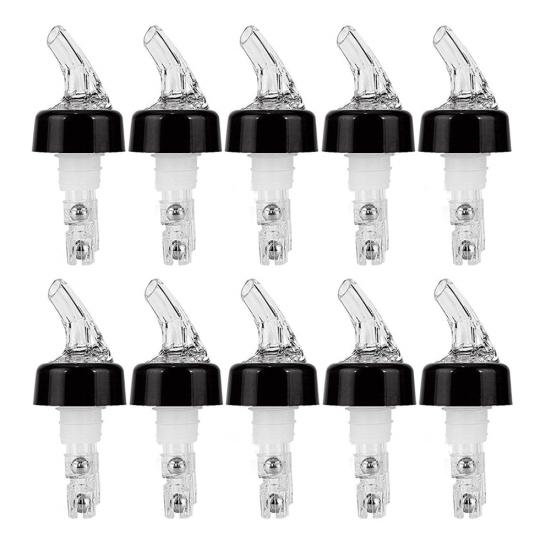 

10Pcs 30ml Plastic Liquor Pourer Wine Bottle Pour Spout Plug Stopper Dispenser чорний