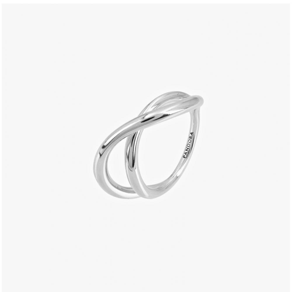 Pandora 193318c00 Essence Organically Shaded Infinity Silver Ring