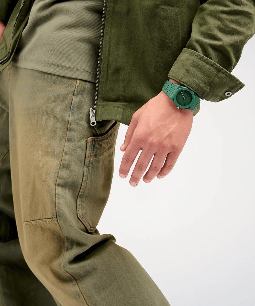 Authorized Dealer [D1 MILANO] D1 Milano Men's and Women's Watch PCBU10 Polycarbonate Green 37mm