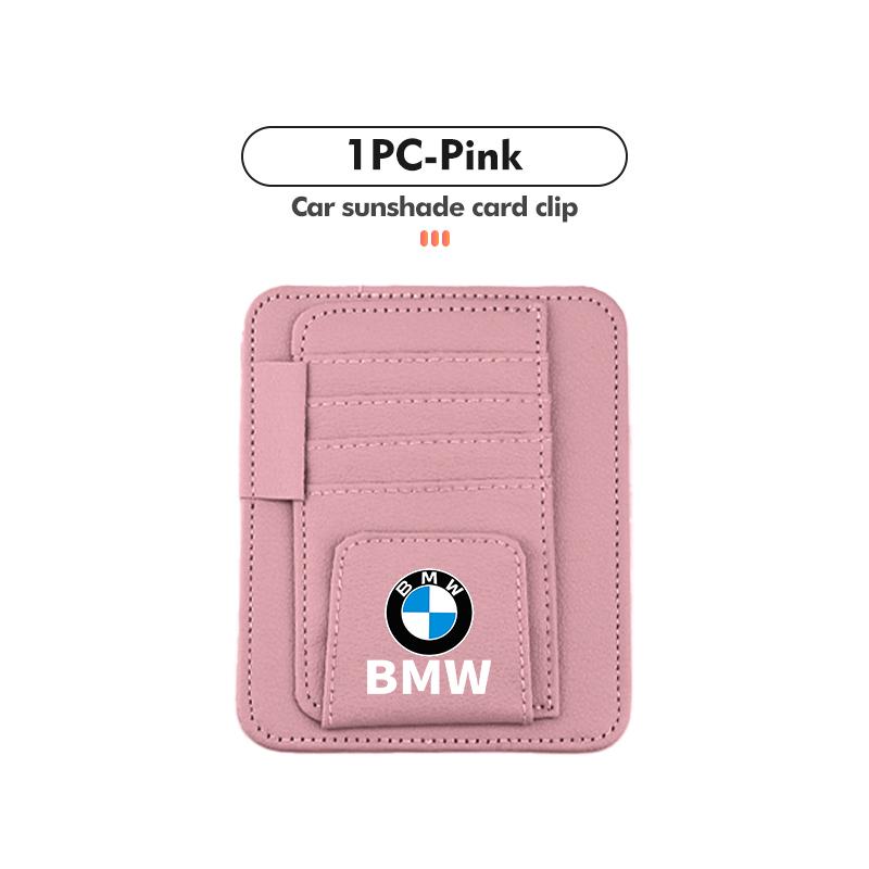 BBIF1 For BMW Multifunctional Car Sun Visor Storage Bag Credit ID Card Holder Clip G30 G20 M3 M5 E91 E92 E93 E36 E70 X3 X4 X5 X1 E39