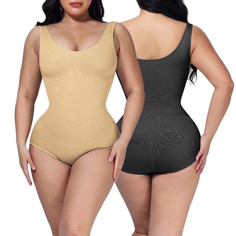

Kardashian-Inspired Seamless Shaping Bodysuit: Chest Support, Tummy Control, Waist Shaping, Hip Lifting, Plus Size Available XXL