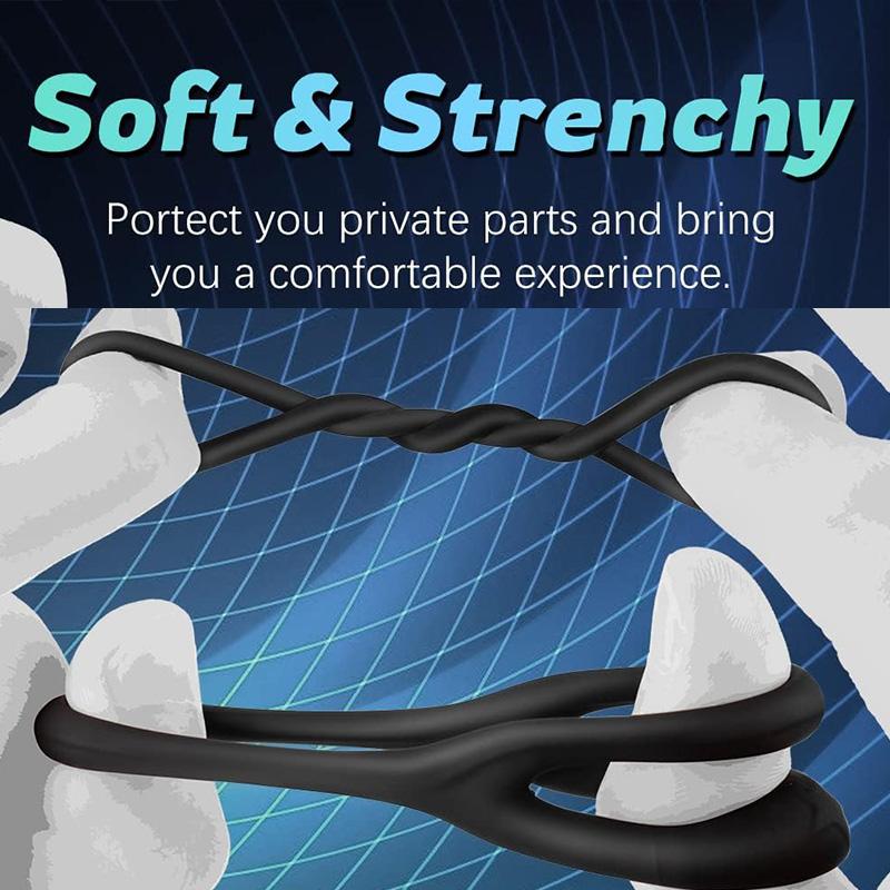 1pc Silicone Penis Cock Ring On For Men Delay Ejaculation Erection Sex Toys For Couple Sex Toy Penis Ring Man Dick Enlarger Ring