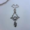 Dark Style Gothic Bag Pendant Exaggerated Halloween Charm Niche Personality Bat Keychain  Daily