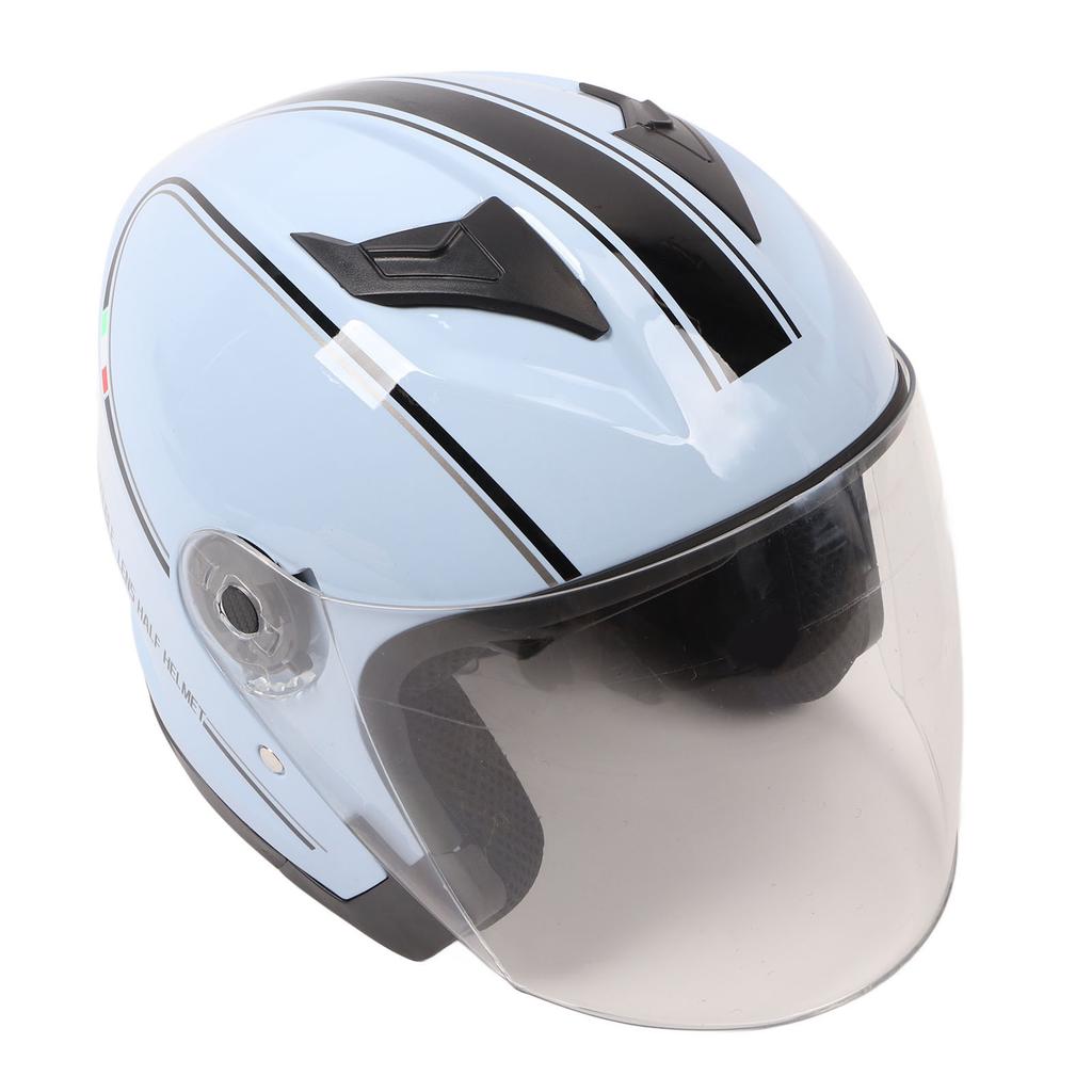 Half Motorcycle Helmet Compact Lightweight ABS Open Face Motorbike Helmet for Electric Vehicle