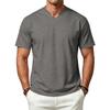 Camiseta de Manga Corta con Cuello en V para Hombre - Transpirable de Secado Rápido, Camiseta de Color, Camiseta Interior Deportiva que Absorbe la Humedad, Corte Casual, Múltiples Colores