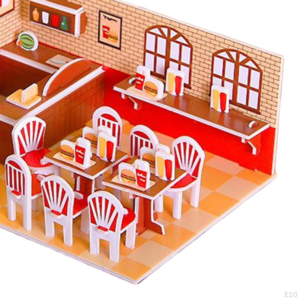 Building Model DIY Kits Paper and Foam Board, Creative Craft, 3D Jigsaw Puzzle Toys for Kids,