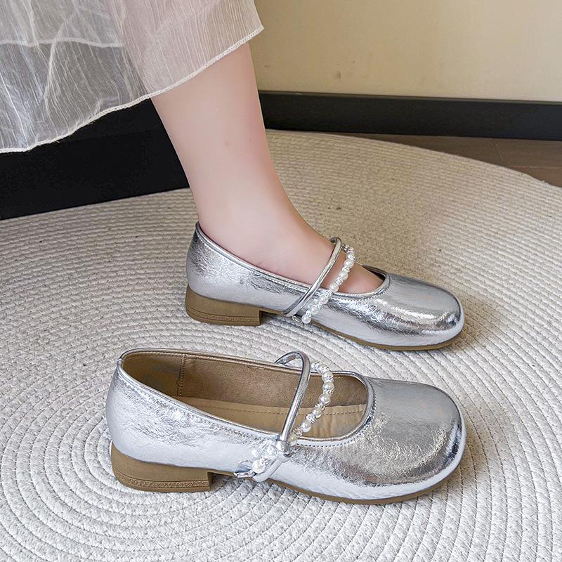 Late evening breeze gentle shoes flat single shoes women's 2025 new summer Mary Jane shoes with skirts soft soles pregnant women