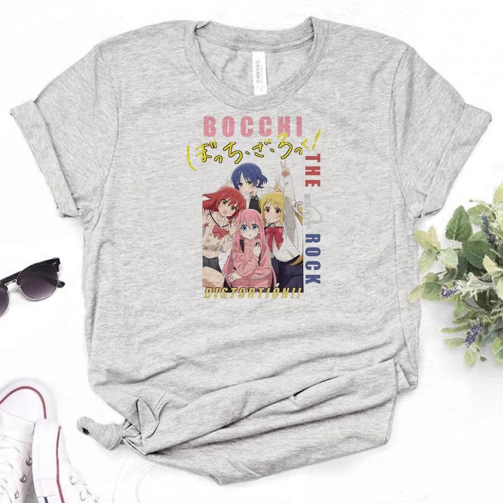 Bocchi The Rock T Shirt Teen Grunge Cutecore Baddie Korean Fashion Jojifuku Shirt Jojifuku Funny Alternative Summer Manga