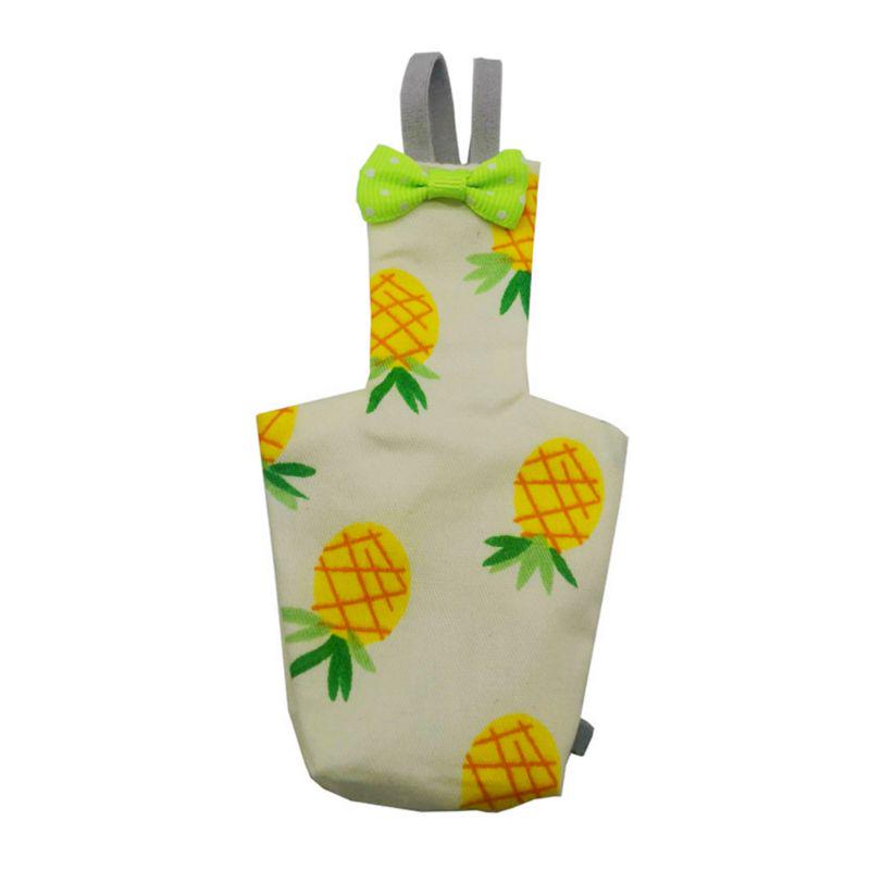 

Подгузник для попугая с галстуком-бабочкой, милый красочный фруктовый цветочный корелла, голуби, маленький, средний, большой летный костюм для домашних птиц, одежда M