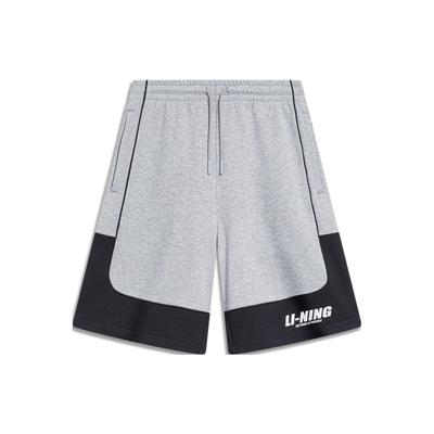 Sports Fashion Series Letter Print Mid-Waist Drawstring Straight Shorts Men Bottoms Floral-Grey AKST599-1