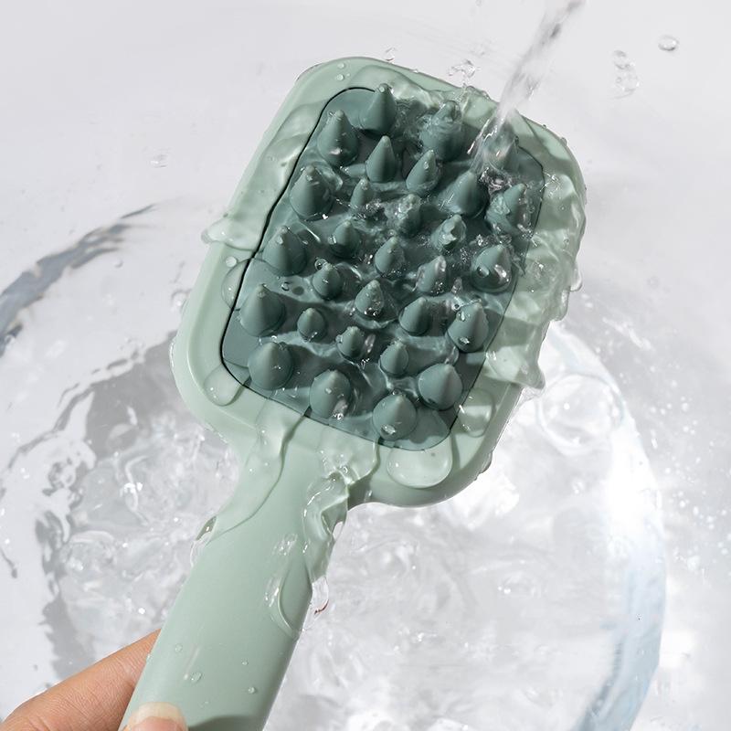 Double-sided Coarse And Fine Tooth Shampoo Brush Massage Comb Scalp Comb Men And Women Home Portable Wet And Dry Dual-use Handhe