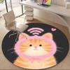 1PC Cat Whiskers Office Round Area Rug, Indoor Mat Suitable ForOffice, Under Office Chairs Bedroom Living Room Home Decor, Room Deco,  F159