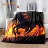 Horse Pentium Gallant Steed 3D Animal Blanket,Soft Throw Blanket for Home Bedroom Bed Sofa Picnic Travel Office Cover Child Gift