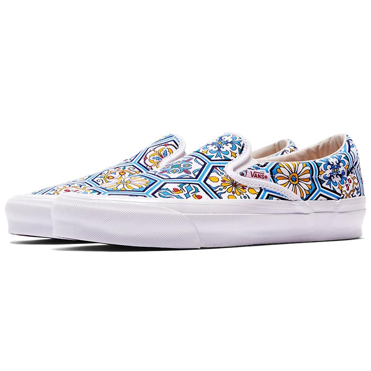 Slip-On Kith X Slip-On Classic Vans 'Blue Moroccan Pattern' VN0A45JK2CM