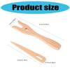 Wood Knitting Fork Big Eye Needle Set Ergonomic Grip for Beginner Adult Tapestry Knitting Bracelets Cord Braiding Tool