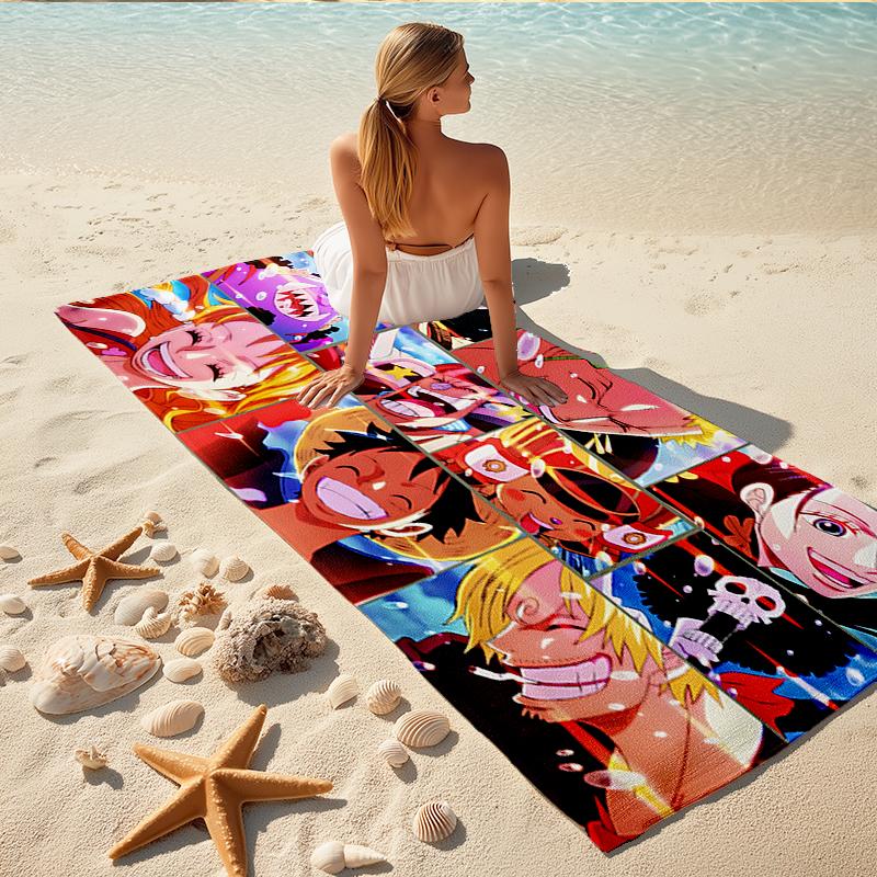 1Pc Adventure Anime Land Beach Towel Quick Dry Multiuse For Beach Pool Gym Yoga Home Travel Christmas Halloween Xmas Gift S1700