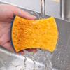 Waist-shaped 3-layer wood pulp cotton sponge brush bowl scouring cloth dishcloth kitchen absorbent rag brush pot cleaning sponge
