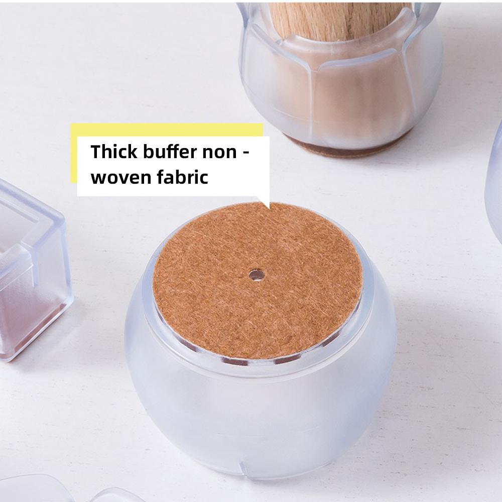 4/12Pcs Chair Legs Covers Hardwood Floor Protector Mat Furniture Table Legs Pads Felt Bottom Wrapped Anti Scratch Chair Leg Caps