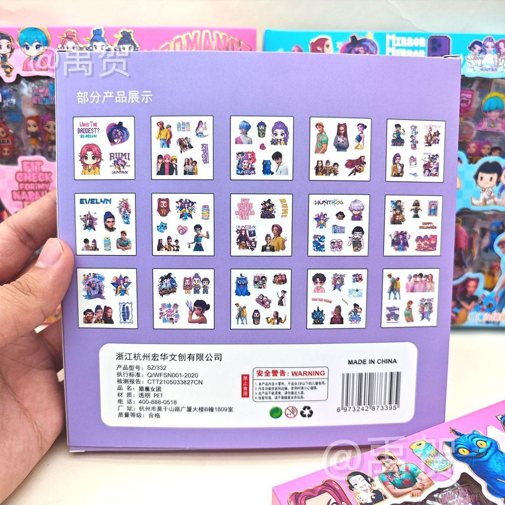 100 PIEZAS K-POP Cazadores de Demonios Pegatinas Anime Impermeables Calcomanías de Vinilo para Portátil Botella de Agua Monopatín Teléfono Hermoso Regalo para Fans