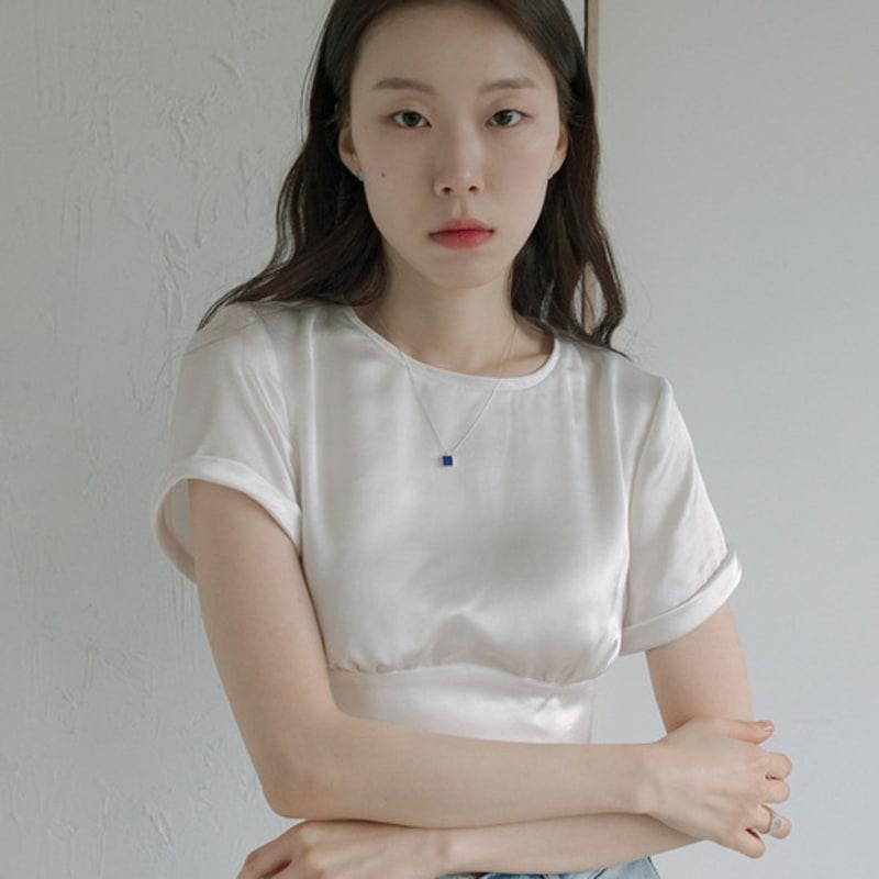 Pinaf Square necklace _ blue