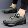 Men's Shoes New Rotating Button Men's Casual Shoes Black Commuter Shoes Platform Non-slip Outdoor Sports Shoes Men