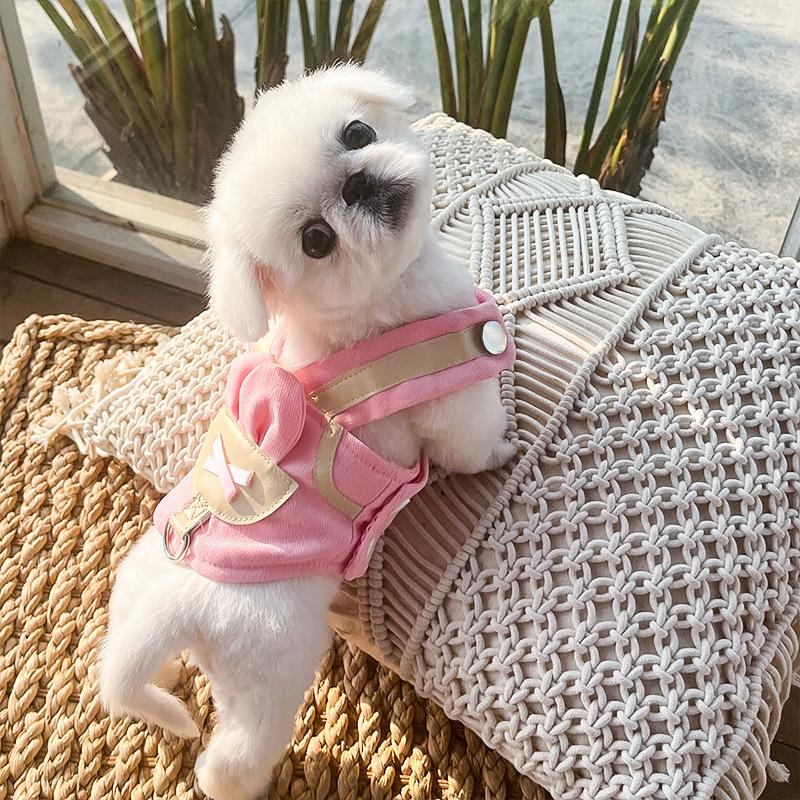 Pet out walking dog explosion-proof punch cat leash dog cat outdoor chest strap dog supplies clothes