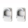 Multi-Purpose Plastic Broom Holder Wall Mount Self-adhesive Broom Brush Organizer Durable Mop Hanger Home Organization