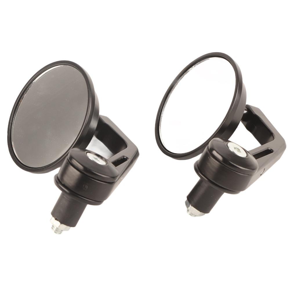 2PCS Universal Rearview Mirror Black Motorcycle Mirror Handlebar Mirror  Motorcycle Refit