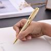 Metal Custom Company Logo New Fashionable Rose Gold Ballpoint Pen with 1.0mm Writing Width