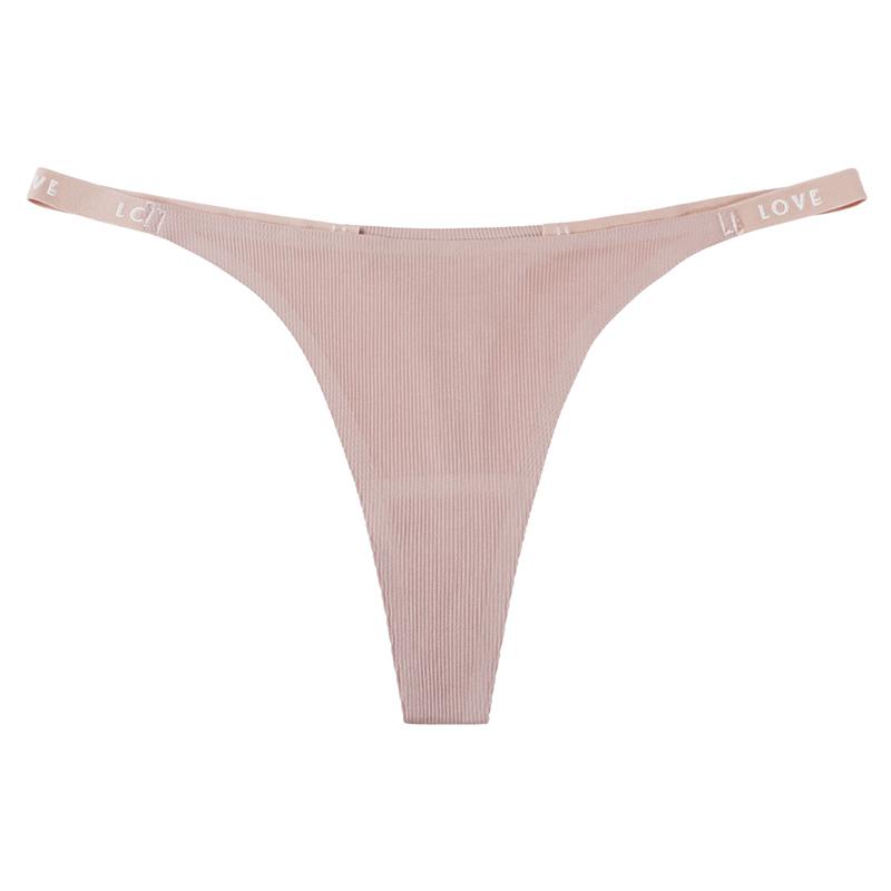Dames Effen Kleur Naadloze String Eendelig IJszijde Sneldrogend Ondergoed voor Yoga & Sport