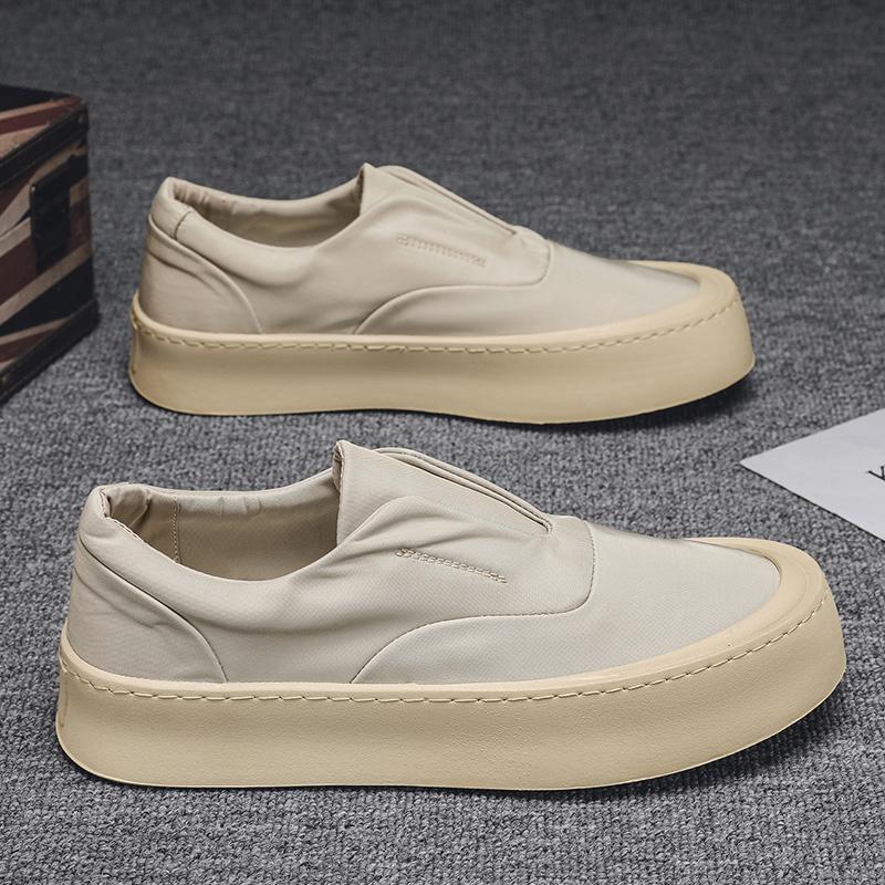 Męskie buty wulkanizowane Klasyczne płócienne buty z niską cholewką Oddychające płócienne buty codzienne Modne buty do skateboardingu Sznurowane męskie sneakersy
