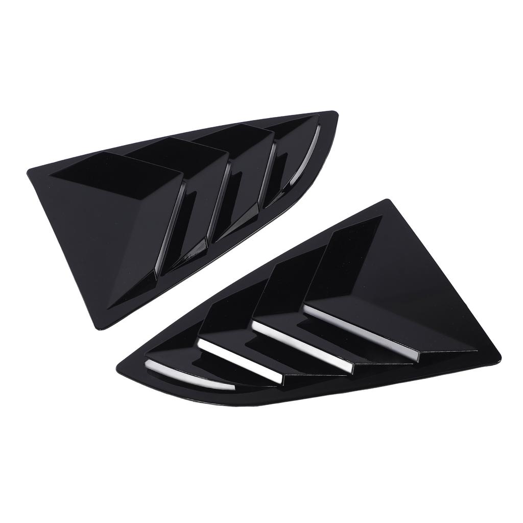 Pair of Rear Window Shutter Cover Left Right Stylish Look Weatherproof Proper Fit for BRZ 2021 To 2024 Glossy Black