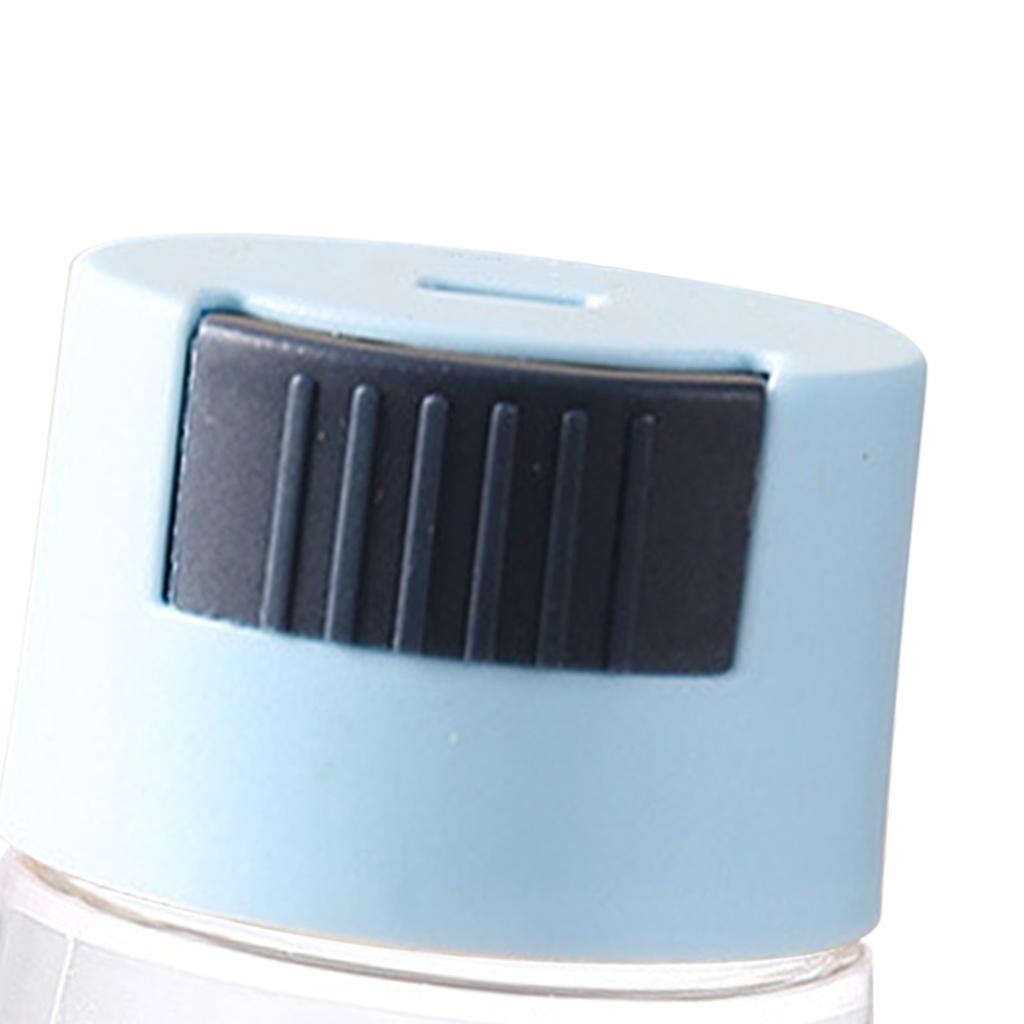 Salt Shaker Press Type Multifunctional Plastic Quantitative Spice Dispenser Seasoning Bottle Blue