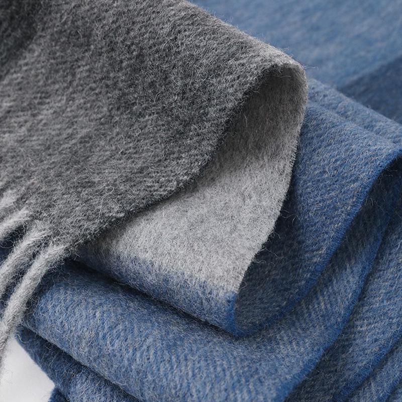 Hong Rong Unisex Wool Plaid Scarf - Warm for Autumn/Winter
