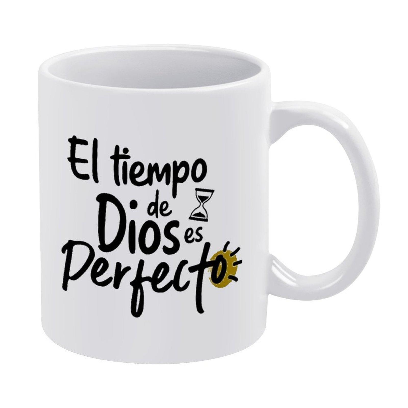 

1pc 11oz white coffee mug, double-sided printed humorous style, easy to clean, strong ceramic, perfect for daily hot drinks