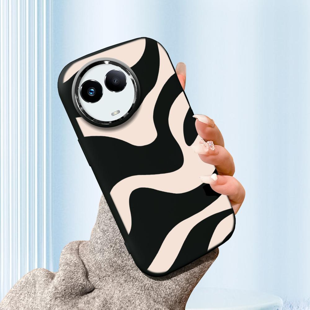 Jednokolorowy obiektyw ze srebrną krawędzią tłusta obudowa miękka TPU płynny silikonowy pokrowiec odporny na wstrząsy futerał na telefon do OPPO Reno Realme OnePlus