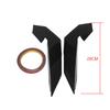 2pcs Carbon Look Front Bumper Diffuser Splitter Fins Kit For Honda Civic 2016-21