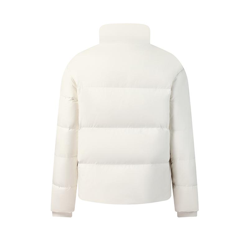 Fila Original Simple Classic Retro Casual Versatile Comfortable Warm Duck Down Loose Fit Puffer Jacket Men Outerwear Steam-White F61M549901FIV