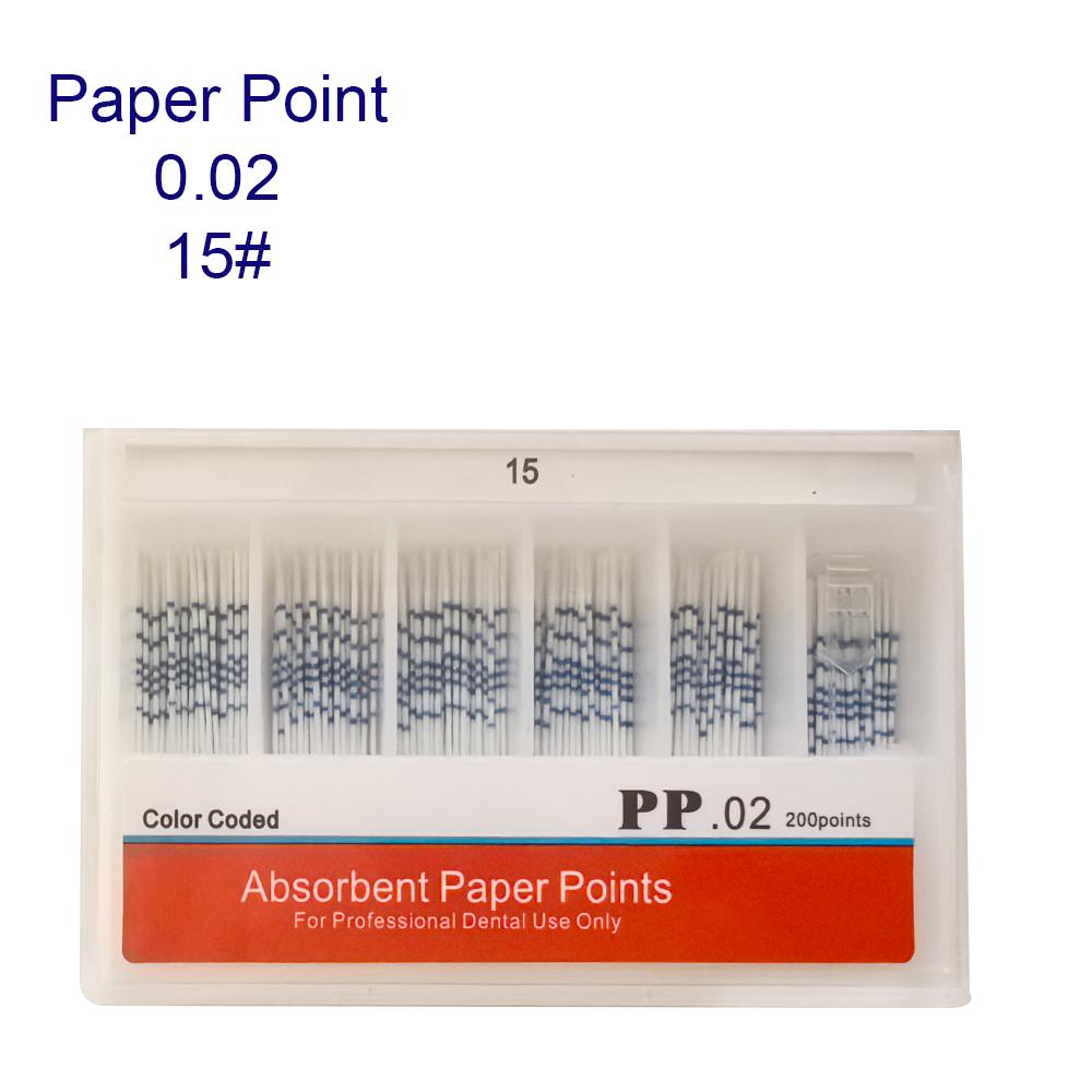 0.02 0.04 0.06 Dental Filling Material Dentist Product Root Canal Endodontic Paper Tips Dental Absorbent Paper Points