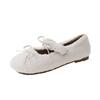 Fan Jieya Flat-bottomed Plush Shoes Women's Winter Wear 2025 Autumn and Winter New Bow Doudou Single Shoes