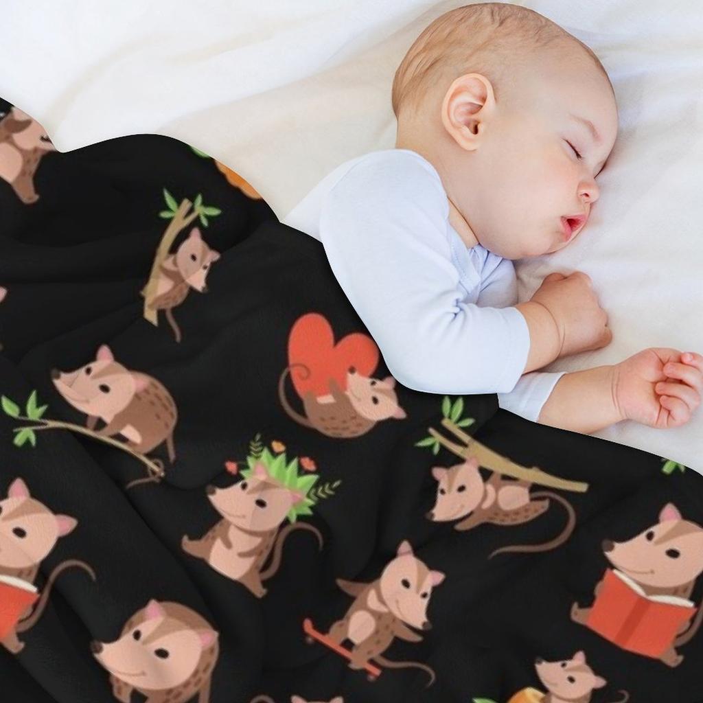 Possum Sheet-Possum lover Throw Blanket Retros Winter beds Blankets For Bed Softest Blankets