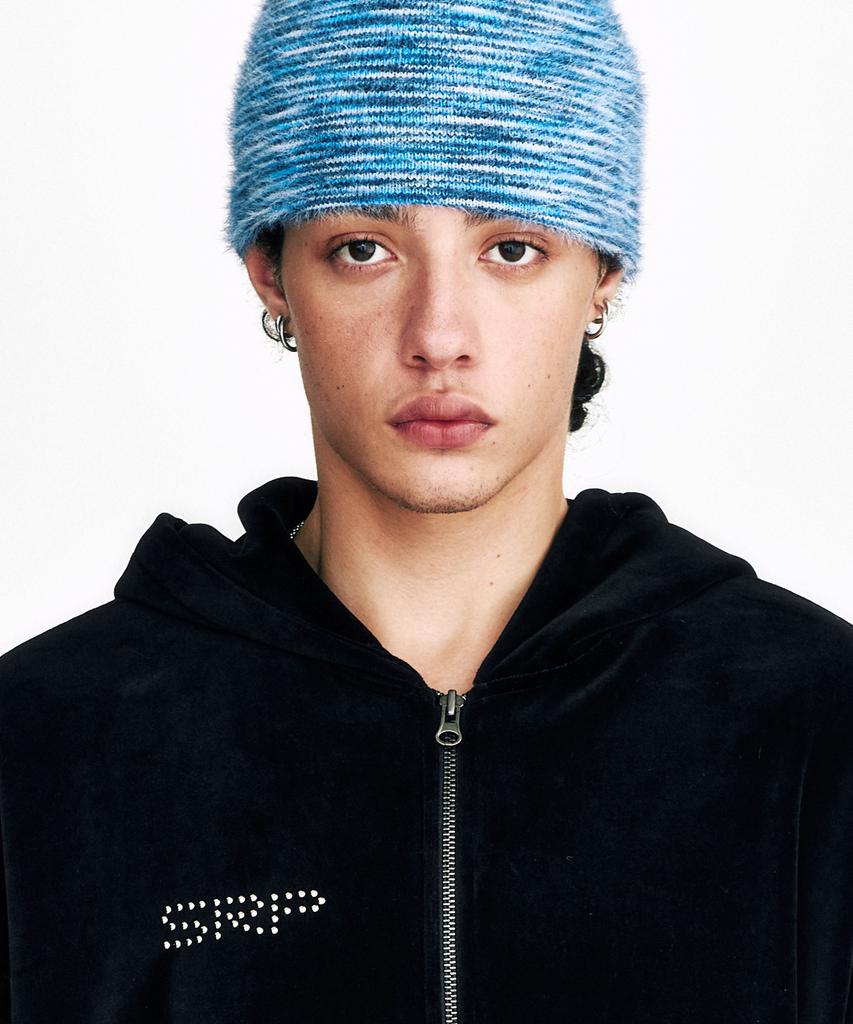 Sseleupe Soft Hairy Gradient Beanie Blue & Navy