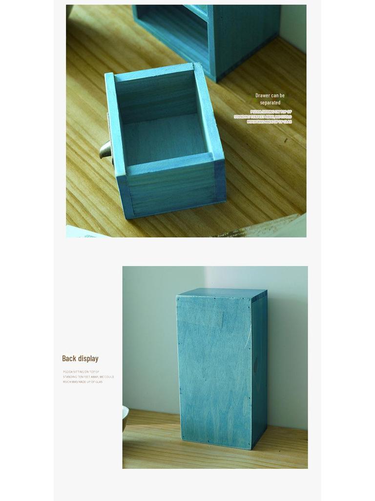 Aufbewahrungsbox aus Massivholz mit Schublade – Moderner Stil für die Organisation von Zuhause und Schlafzimmer