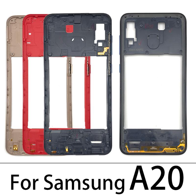 For Samsung A51 A71 A20 A50 Housing Middle Frame Bezel Middle Plate Cover With Side Key